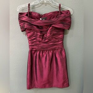 Vintage JS Boutique Burgundy Dress